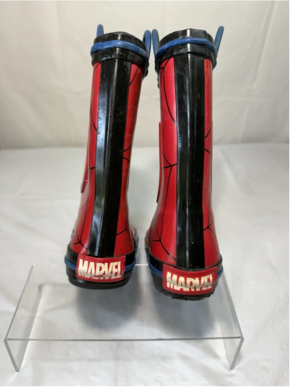MARVEL SPIDERMAN Boy's Multi-Size RAIN BOOTS Waterproof size 11-12